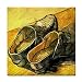 A Pair of Leather Clogs by Vincent Van Gogh Tile Trivet