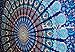 Dpnamron COR's Multi-Colored Mandala Tapestry Indian Wall Hanging, Bedsheet, Coverlet Picnic Beach Sheet Hippie Wall Tapestry or Bedspread in Organic Cotton Tree of Life 95 x 85 Inches