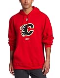 NHL Calgary Flames Primary Logo Hooded Fleece (Red, Large)