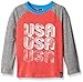 Charlie Rocket Boys' Long Sleeve Raglan Graphic Tee