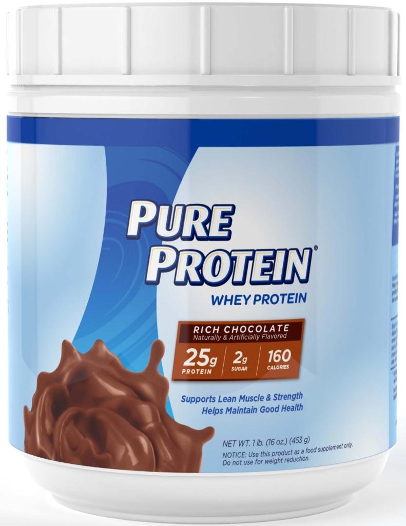 Pure Protein Whey Protein Powder, Rich Chocolate, 1 Pound Health & Personal Care
