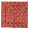 Square Woven Chargers Set of 4 - Red
