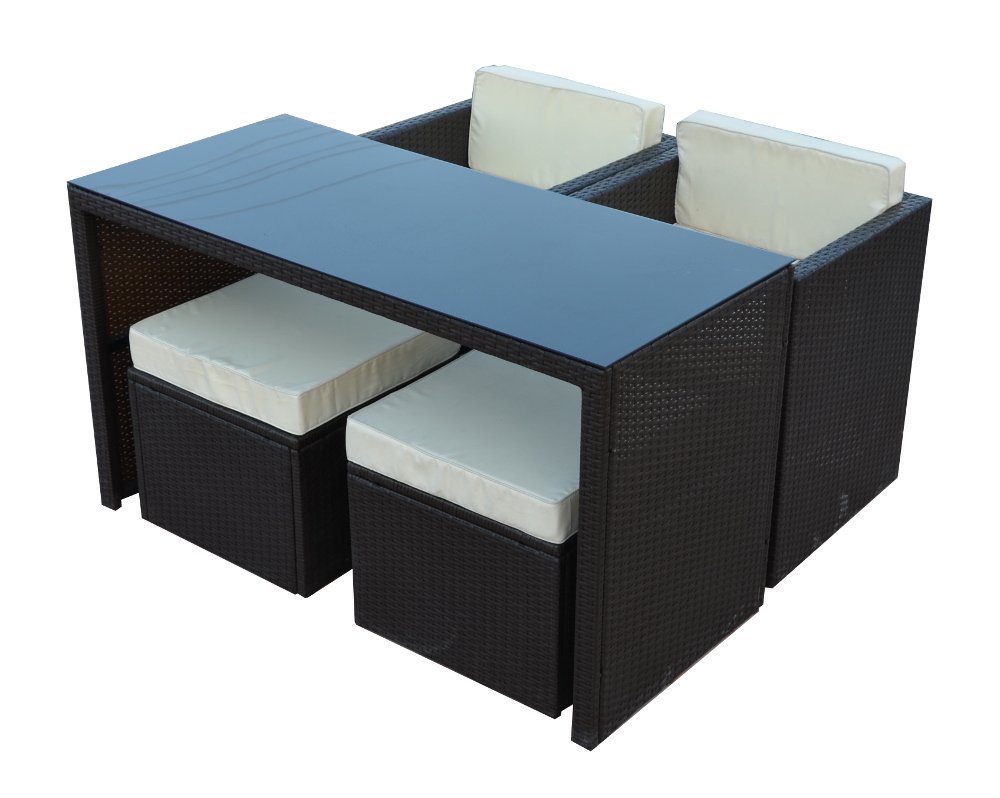 Poly-Rattan Gartenmöbel Gartengarnitur Balkonmöbel-Set ...