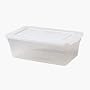 Sterilite 16428012 6-qt Storage Box/white Lid