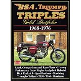 BSA & Triumph Triples: Gold Portfolio 1968-1976 by R.M. Clarke