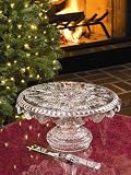 Waterford Crystal 12 Days Of Christmas Footed Cake Plate
