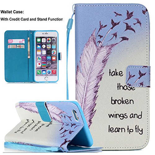 iPhone 7 Plus Wallet Case,iPhone 7 Plus Cover,Lincde Linycase PU Leather Case Wallet Flip Stand [Flap Closure] Case+Lanyard for iPhone 7 Plus 5.5