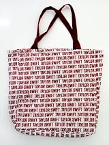 Red Signature Quilted Tote Bag