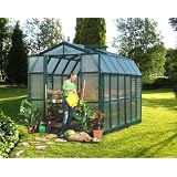 Rion STC4-12GG 8'6' ' W x 24' L Green Giant Greenhouse, 5 Roof Vents - Hunter Green by 