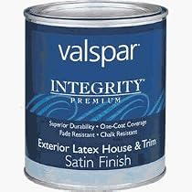 Valspar 004.6001333.005 Integrity Exterior Latex Satin House Paint