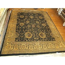 Handmade Indian Agra Rug 12'2x15'5 by Oscar Isberian Rugs