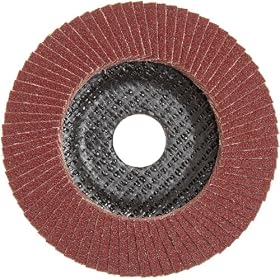 PFERD 62010 POLIFAN PSF 4-1/2" x 7/8", 60 Grit Aluminum Oxide Flat Flap Disc