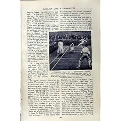 ENGLAND-KRICKET-AUSTRALIEN-SPORT-M�NNER DES BADMINTON-c1920