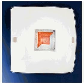 Eglo 88535A Input, Red, 2-Light Wall Ceiling Light Fixture by Eglo