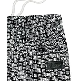 Chef Pants - Elastic Waist Print Baggy