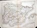 1844 Map Spain Portugal Ibiza Menorca Majorca Gibraltar