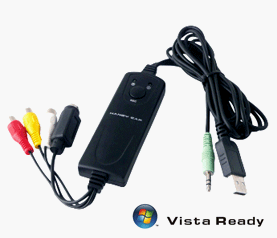USB Video Grabber zum Überspielen von Filmen etc. auf den PC - inklusive Software, VISTA kompatibel