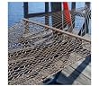 Double Hammock with Hammock Stand Combo - 15 Ft Heavy Duty Stand with 80 X 55 Taupe Ployester Rope Hammock,Quick Same Day Shipping