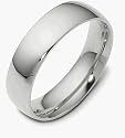 6mm Tiffany Platinum Comfort Fit Wedding Band Ring