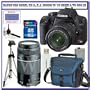 Canon EOS Rebel XS (a.k.a. 1000D) SLR Digital Camera Kit (Black) W/ 18-55mm IS Lens & Canon 75-300mm III Lens + Lowepro Digital Gadget Bag + Spare LP-E5 Battery + 58mm UV Filter + Transcend 16GB SDHC Card + Willoughby's Accessory Bundle
