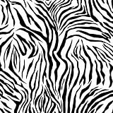 Crafty Cuts 1-1/2-Yard Fleece Print, Zebra Skin