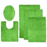 Contemporary Home Bath Rugs - Prepster Green