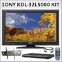 Sony Bravia L-Series KDL-32L5000 32-Inch 720p LCD HDTV + TV Accessory Kit