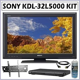 Sony Bravia L-Series KDL-32L5000 32-Inch 720p LCD HDTV + TV Accessory Kit