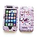 Apple iPhone 3G & 3GS Snap-on Protector Hard Case Image Cover "Love Love Love" Design