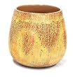 Handmade Terra-cotta Mother Earth Urn / Vase In Golden Sunset Tones