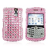 For Blackberry 8330 8300 Bling Hard Case Pink Gems