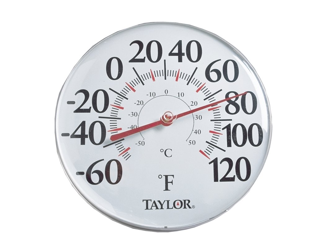 Taylor 49562 12Inch Metal Outdoor Thermometer , New, Free Shipping