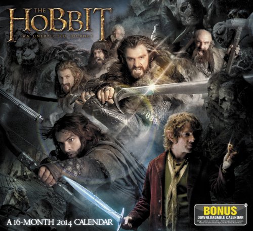 2014 The Hobbit An Unexpected Journey Wall Calendar