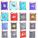 Officially Licensed NFL Cinch Bags (Back-Sacks, Measure 12.5 x 17)