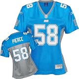 Reebok New York Giants Antonio Pierce Women's Blue Hershield Jersey