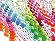 Present Time Curtain Beads, Plastic, Multi Colour