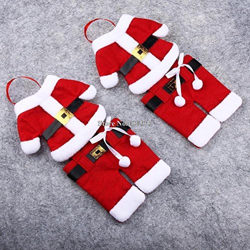 Altumcloud (TM) 4PCS Merry Sweet Christmas Decoration Santa Silverware Holders Pockets Dinner Table Decor Storage Candy Diet Tools Christmas