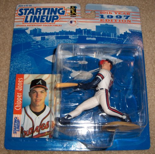 MLB Action Figure: 1997 Chipper Jones MLB Starting Lineup Figure-MLB Action Figure-MLB Figures-Major League Baseball Action Figures-Major League Baseball  Figures-Baseball Action Figures