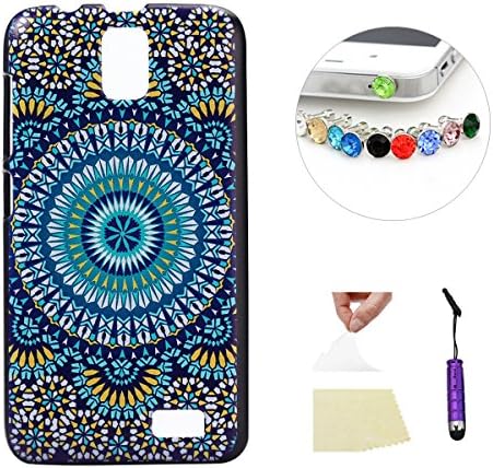 For Lenovo A328 case,Fannymac® Blue Decorative Design Pattern Hard PC Snap-On Back Case Cover Shell for Lenovo A328