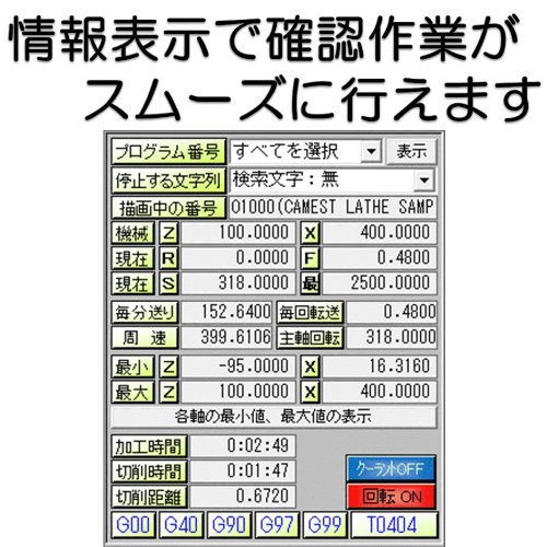 Cover image : キャメスト 旋盤 NCチェッカー