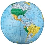 27 inch Inflatable Political Globe