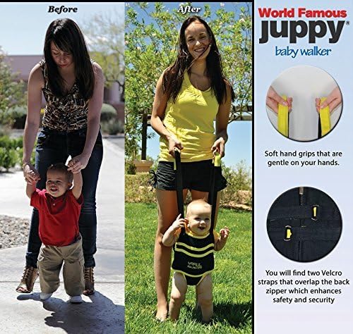 Juppy Baby Walker Momentum Yellow with Free Matching Travel Bag... Color: Yellow/Black Model: (Newborn, Child, Infant)