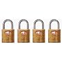 Master Lock 4683Q TSA-Approved Nickel Keyed Alike Luggage/Baggage Lock, 4-Pack