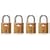 Master Lock 4683Q TSA-Approved Nickel Keyed Alike Luggage/Baggage Lock, 4-Pack