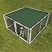 ALEKO PLK0510GR Pet Dog Kennel Sun Shade Cover Weather Protection with Aluminum Grommets 5 x 10 Feet Green