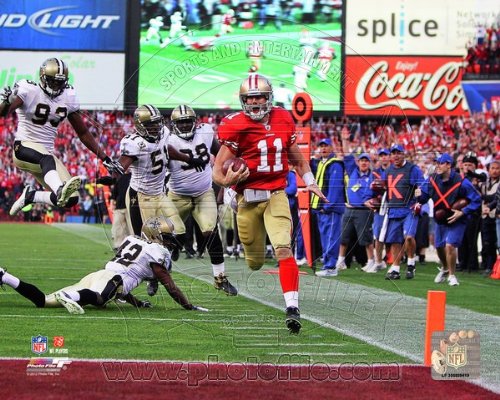 Alex Smith 8x10 Color Photo 2012 49ers Playoff Touchdown Run