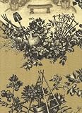 Toile Fabric Garden Toile Graphite