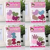 BIANHUAN 前髪とめ〜る（5袋×4枚入）前髪止め　ベビー リボン キッズベビー/ヘアアクセサリー/レディース 子ども用 キッズ カラフル キッズ 髪飾り 小物 /くま ヘアピン カラフル りんご