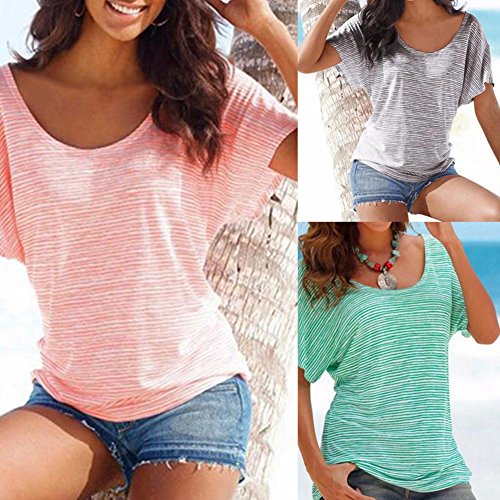 MIOIM® シャツ レディース フェミニン カジュアル トップス 半袖 ゆとり エレガント ラウンドネック お出かけ お呼ばれ 通勤 登校 ブラウス 無地 三色