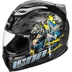 Icon Apocalypse Men's Airframe Sports Bike Racing Motorcycle Helmet - Black